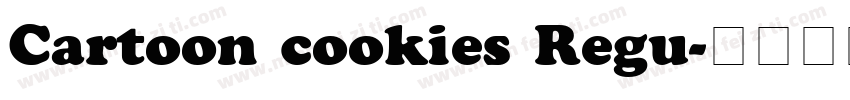 Cartoon cookies Regu字体转换